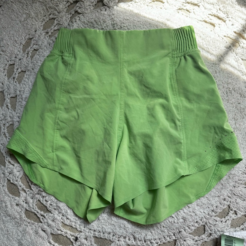 Light green lululemon shorts